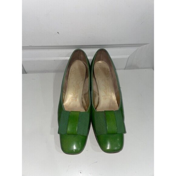 Naturalizer Vintage Women’s Green Bow Pumps size 6AA with Box - Picture 6 of 11